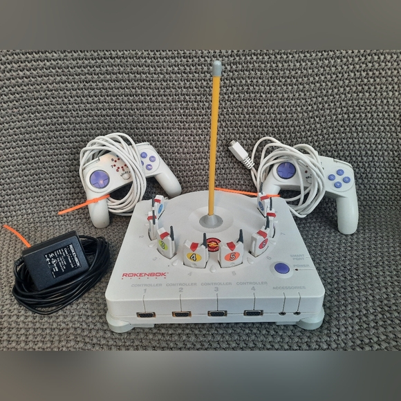 1997 Rokenbok System RC Remote Control Command Console w/ AC Power Adapter & 2 C - Picture 1 of 3